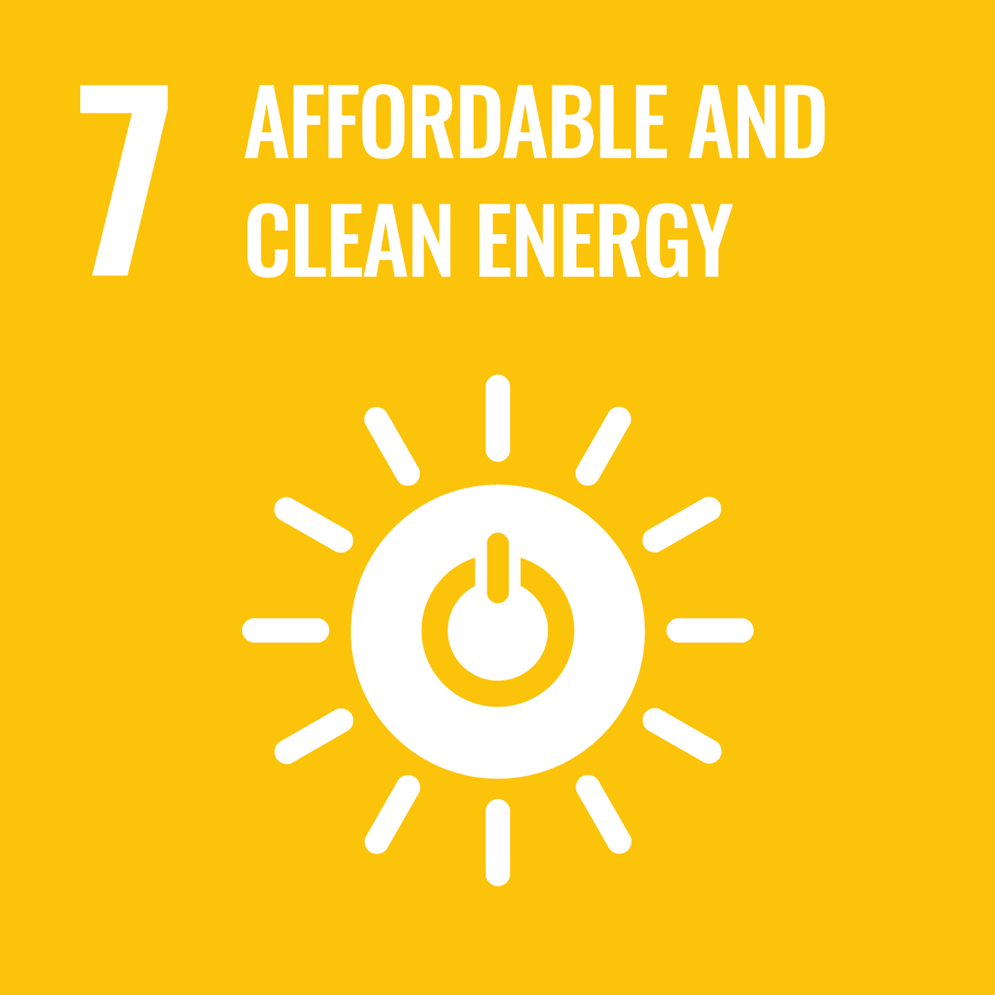 Sustainable Development Goal #7 - Affordable and Clean Energy