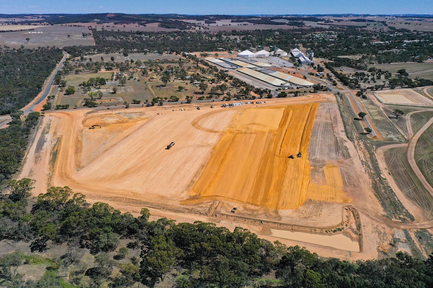 Earthworks at CBH Brookton site