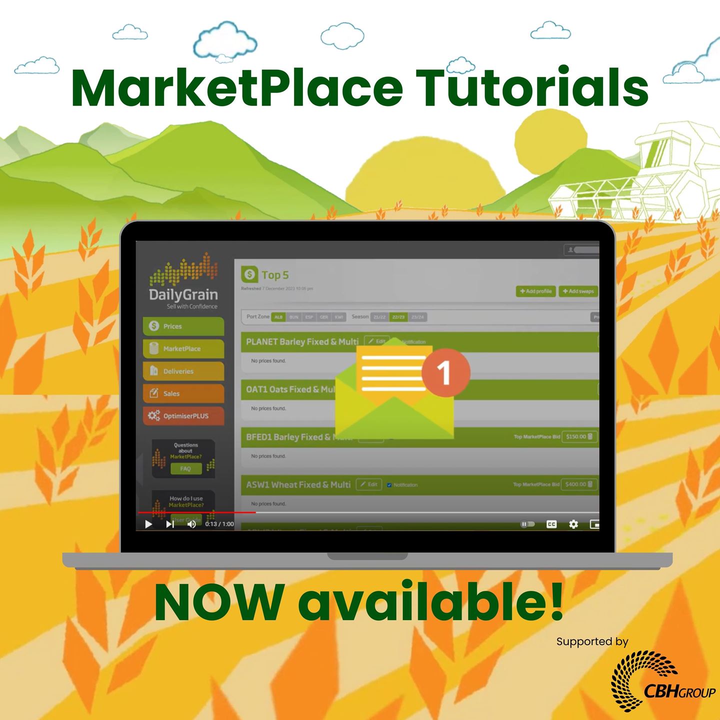 Unlock Your Grain Marketing Potential: Dive into the World of trading your grain to maximise profit with MarketPlaces Top 4 Tutorials!
